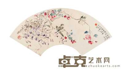 丁宝书 花鸟 镜心 28×61cm